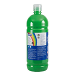 Bottiglia Tempera Milan 1000ml - Tappo Dispenser - Asciugatura Rapida - Miscelabile - Colore Verde Chiaro