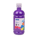 Bottiglia Tempera Milan 500ml - Tappo Dispenser - Asciugatura Rapida - Miscelabile - Colore Viola