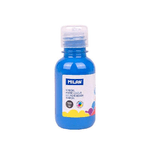 Bottiglia Tempera Milan 125ml - Tappo Dispenser - Asciugatura Rapida - Miscelabile - Colore Blu