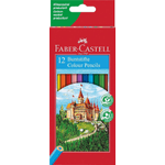 Faber-Castell Classic Color Confezione da 12 matite colorate esagonali - Resistenza alla rottura - Colori assortiti