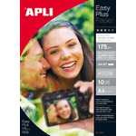 Carta fotografica Apli Photobright fronte/retro A4 175 g 10 fogli