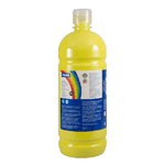 Bottiglia Tempera Milan 1000ml - Tappo Dispenser - Asciugatura Rapida - Miscelabile - Colore Giallo