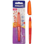 Penna a sfera Pelikan Roller Erase 2.0 tratto 07 mm - Impugnatura ergonomica - Inchiostro a lunga durata - Design fresco e divertente - Colore rosso