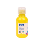 Bottiglia Tempera Milan 125ml - Tappo Dispenser - Asciugatura Rapida - Miscelabile - Colore Giallo