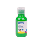 Bottiglia Tempera Milan 125ml - Tappo Dispenser - Asciugatura Rapida - Miscelabile - Colore Verde Chiaro