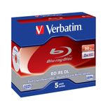 Verbatim-BD-RE-DL-50GB-2-x-5-Pack-Jewel-Case-5-pz