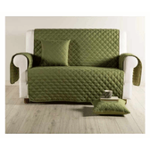 CALEFFI COPRIDIVANO SALVADIVANO NON ELASTICIZZATO 2 POSTI MODERN COLORE VERDE BOSCO