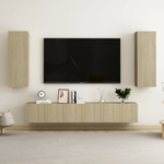 vidaXL Set Porta TV 5 pz Rovere Sonoma in Truciolato