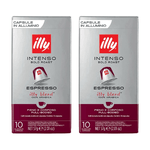 Illy blend tostato intenso 20 capsule in alluminio compatibili nespresso