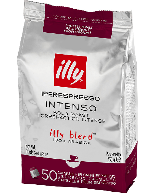 caffe' illy iperespresso 50 capsule per uso professionale *** miscela tostato intenso, confezione 1
