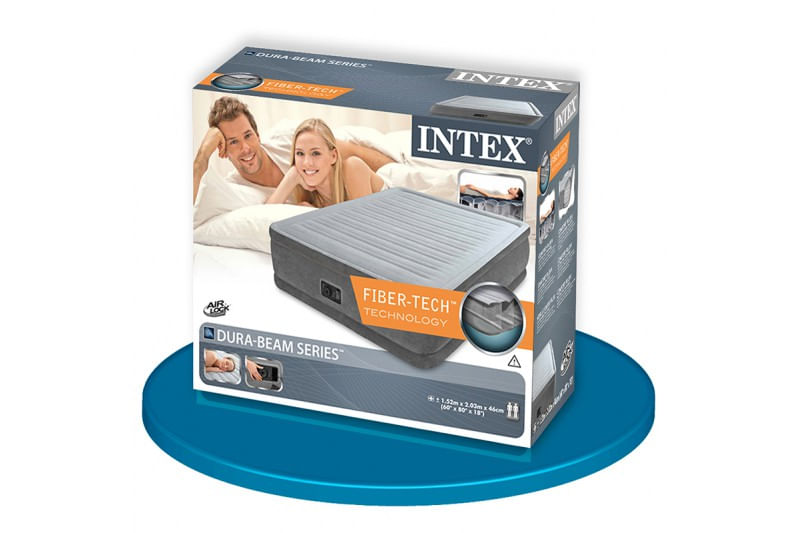 Intex-64414-materasso-ad-aria-Grigio-Argento