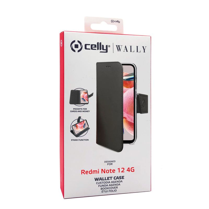 Celly-WALLY-custodia-per-cellulare-169-cm--6.67---Custodia-a-borsellino-Nero