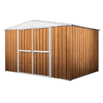 Capanno rimessa attrezzi per esterno 360x175cm x h 212cm - 110 kg - 6,30 mq casetta giardino box in lamiera - LEGNO