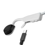 Shokz-OpenMove-Cuffie-Wireless-A-clip-Musica-e-Chiamate-USB-tipo-C-Bluetooth-Bianco