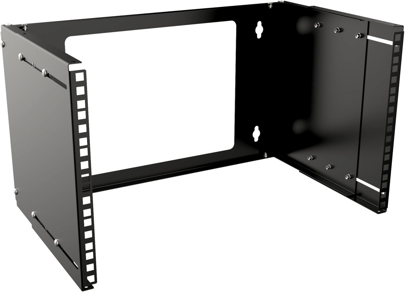Lanview RAR210BL rack 6U Nero (19 6U Adjustable Depth Open - Frame Rack Wall Mount - Black - Warranty: 60M)