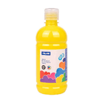 Bottiglia Tempera Milan 500ml - Tappo Dispenser - Asciugatura Rapida - Miscelabile - Colore Giallo