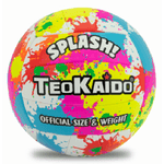 PALLONE CUOIO VOLLEY SPLASH FLUO TG. 5 SGONFIO