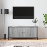 vidaXL Mobile TV con Ante Grigio Sonoma 102x35x45 cm Legno ingegnerizzato