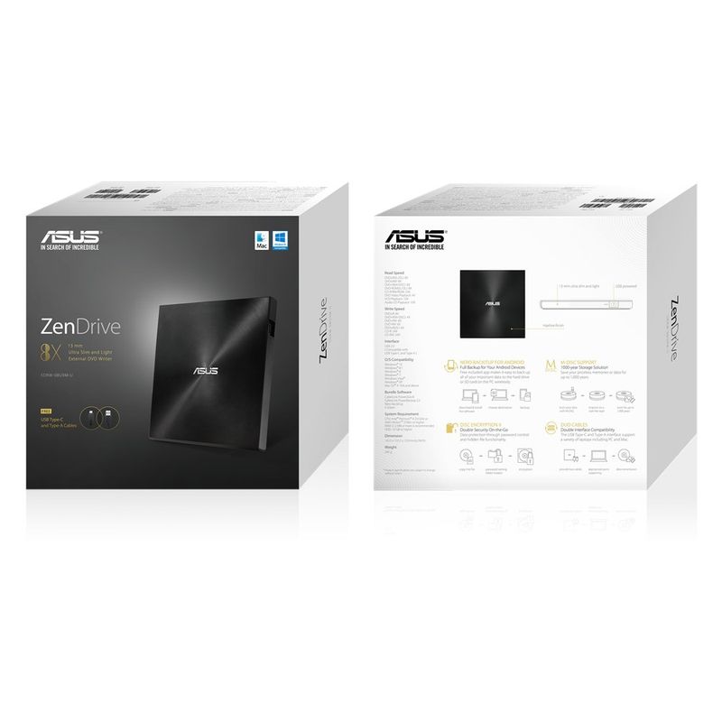 ASUS-ZenDrive-U9M-lettore-di-disco-ottico-DVD±RW-Nero