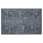 By Just4camper Accessori per Campeggio By Just4camper-Tappetini Interni per Camper Modello-I Love Camping, Taglia Unica