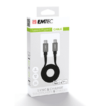 Emtec T700C2 cavo USB 1,2 m USB C Nero