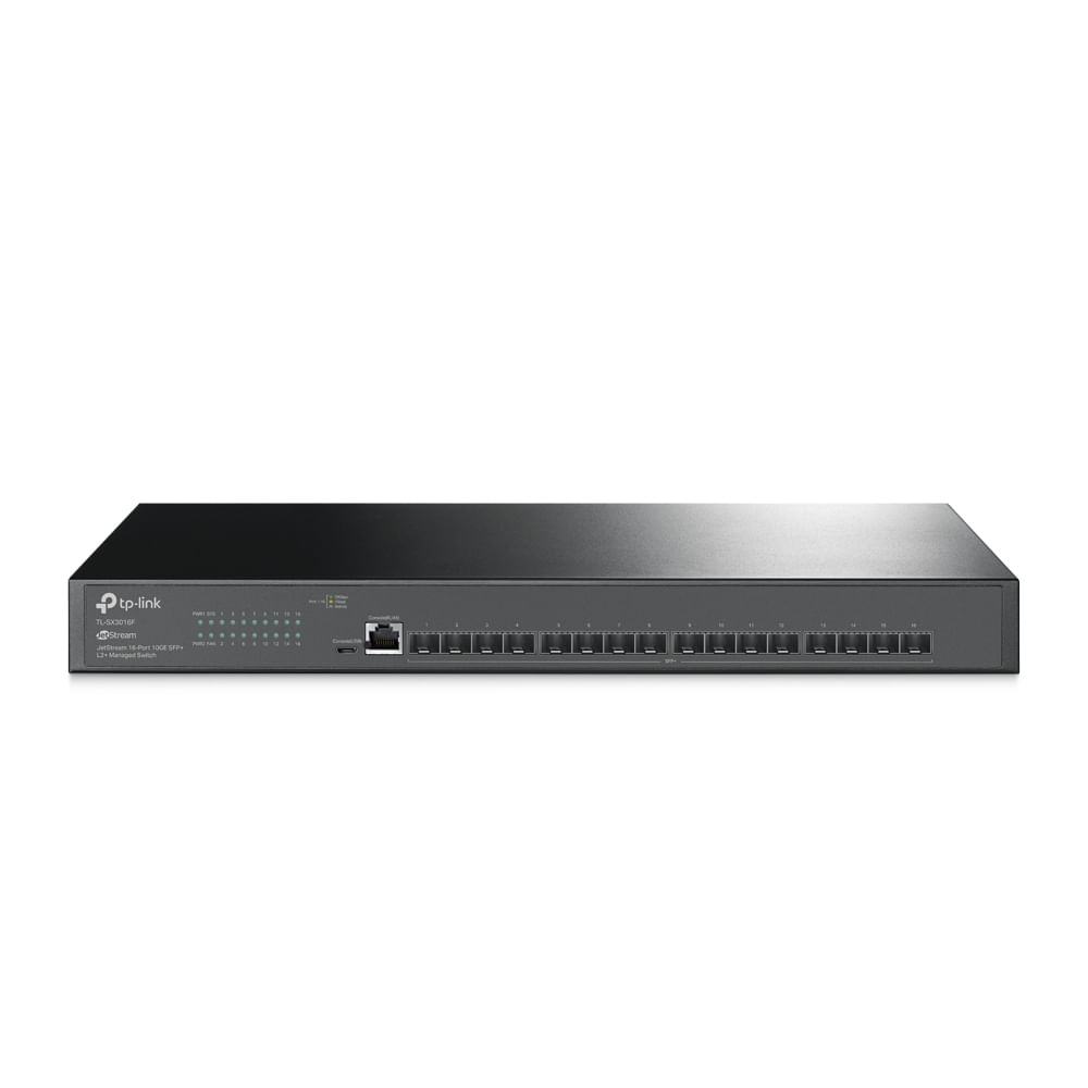 TP-Link JetStream TL-SX3016F switch di rete Gestito L2+/L3 Nero