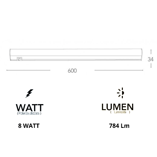 Reglette-led-sottopensile-con-interruttore-luce-bianco-naturale-4000k-230-volt-----lunghezza-60-cm-watt-8-watt-conf...