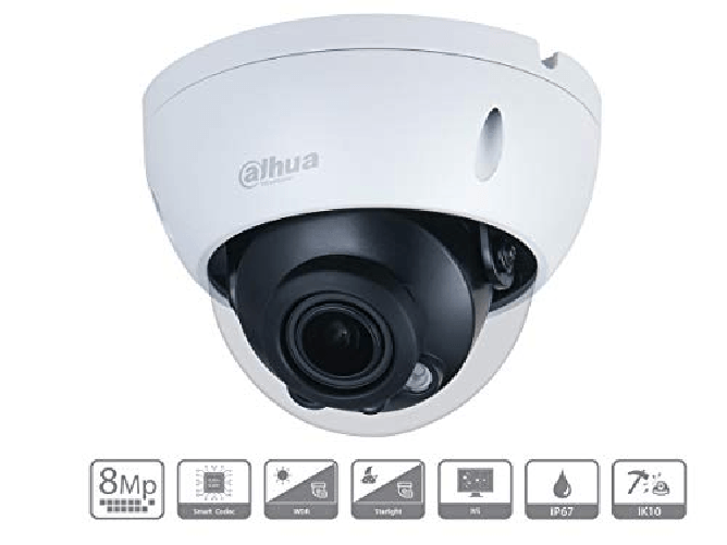 Telecamera-IP-Dome-4K-8MP-Ottica-Varifocale-2.7-13.5mm-PoE-IP67-IK10-Dahua-DH-IPC-HDBW2831R-ZS-S2