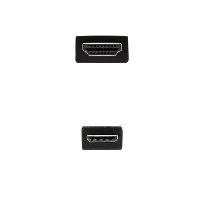 Nanocable-10.15.0902-cavo-HDMI-18-m-HDMI-tipo-A--Standard--HDMI-Type-C--Mini--Nero