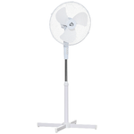 HOMCOM Ventilatore a Piantana a 3 Velocità con Inclinazione a 80°, 60x60x90-120cm