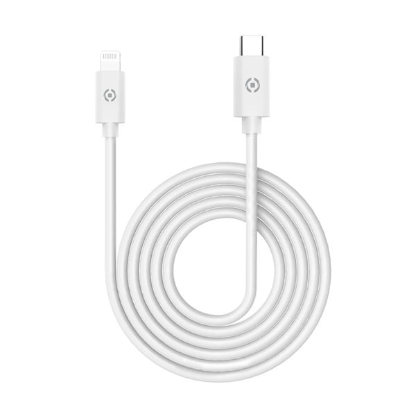 Celly-USBLIGHTTYPECWH-cavo-per-cellulare-Bianco-1-m-USB-C-Lightning