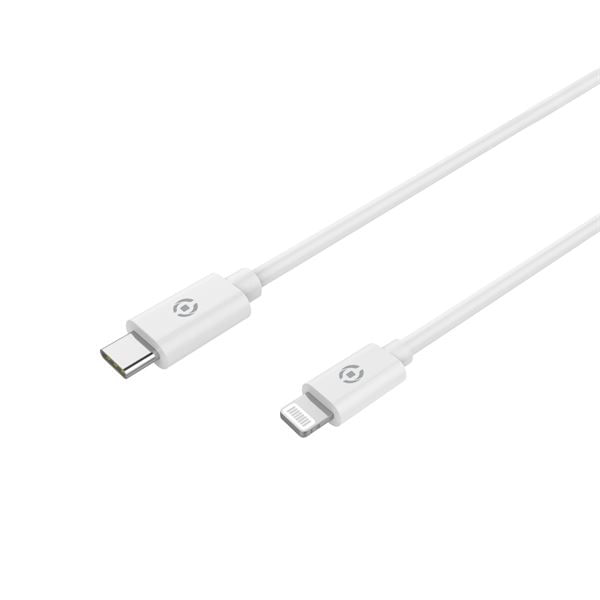 Celly-USBLIGHTTYPECWH-cavo-per-cellulare-Bianco-1-m-USB-C-Lightning