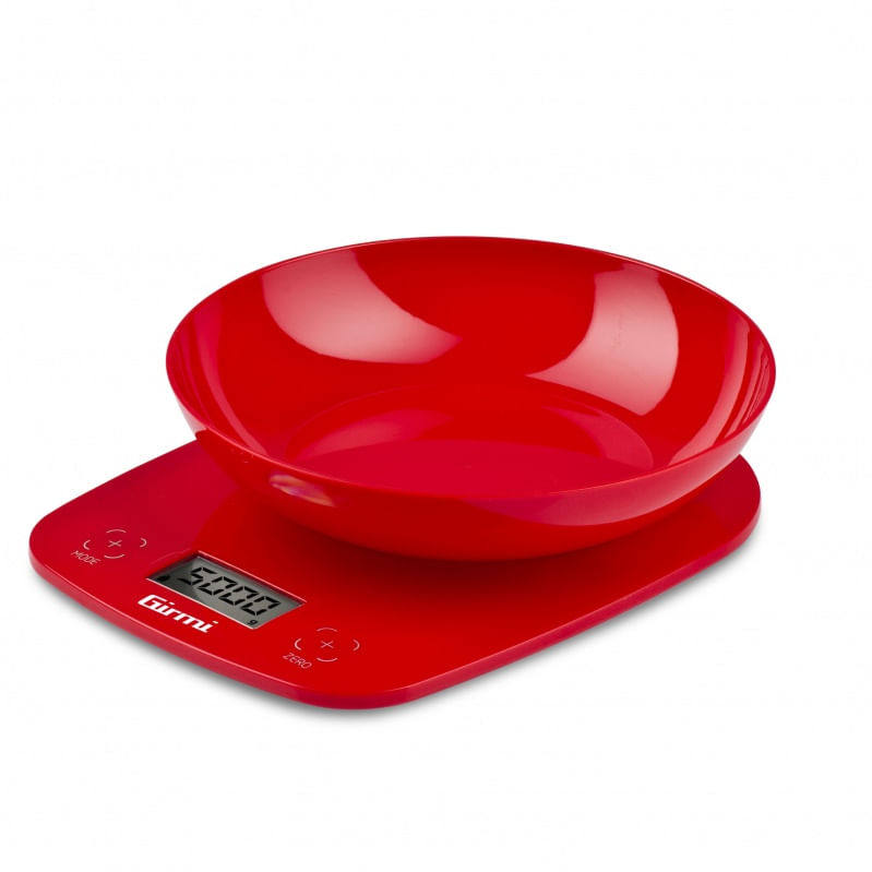 Girmi-PS01-Rosso-Superficie-piana-Rotondo-Bilancia-da-cucina-elettronica