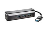 Kensington-UA3000E-Adattatore-Ethernet-e-hub-a-3-porte-USB-3.0---Nero