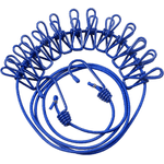 Dcasa Fili Stendibiancheria/Corda Bucato da Viaggio con 12 Mollette, 180 cm