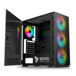 Custodia-computer-desktop-ATX-mATX-Savio-SAVGC-RAPTORX1-Nero-Multicolore