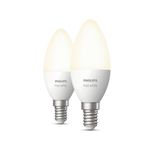 Philips Hue White 2 Lampadine Smart E14 40W