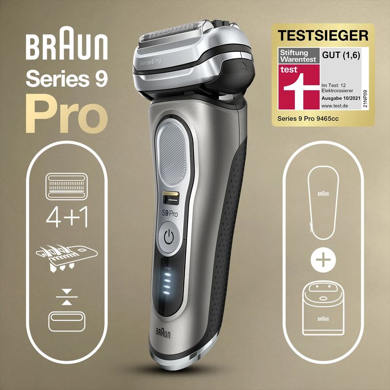 Braun-Series-9-Pro-9485cc-Rasoio-Trimmer-Nero-Argento