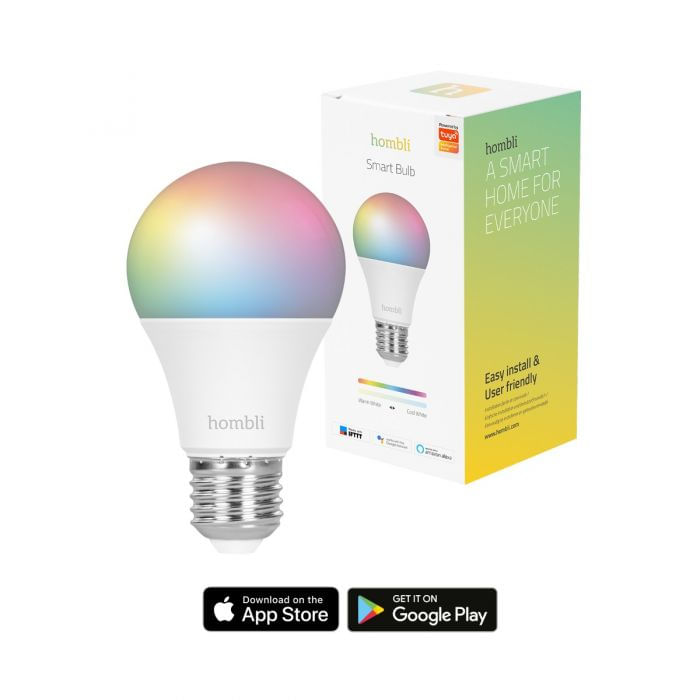 Hombli-HBEB-0224-soluzione-di-illuminazione-intelligente-Lampadina-intelligente-Wi-Fi-Multicolore-9-W