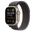 Apple-MT613ZM-A-accessorio-indossabile-intelligente-Band-Nero-Blu-Nylon-Poliestere-riciclato-Titanio-Spandex