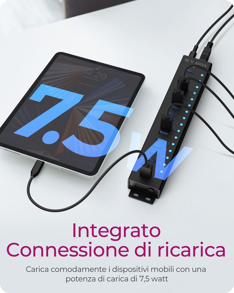 ICY-BOX-IB-HUB1717-U3-USB-3.2-Gen-1--3.1-Gen-1--Type-A-5000-Mbit-s-Nero