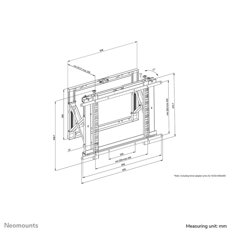 Neomounts-supporto-videowall-da-parete