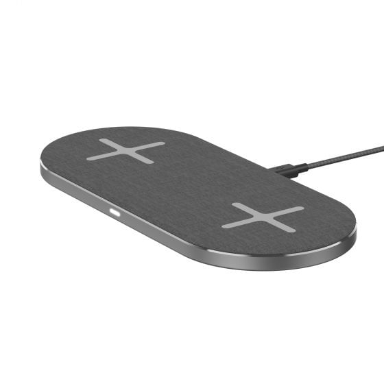 XLayer-217395-Caricabatterie-per-dispositivi-mobili-Smartphone-Grigio-USB-Carica-wireless-Interno