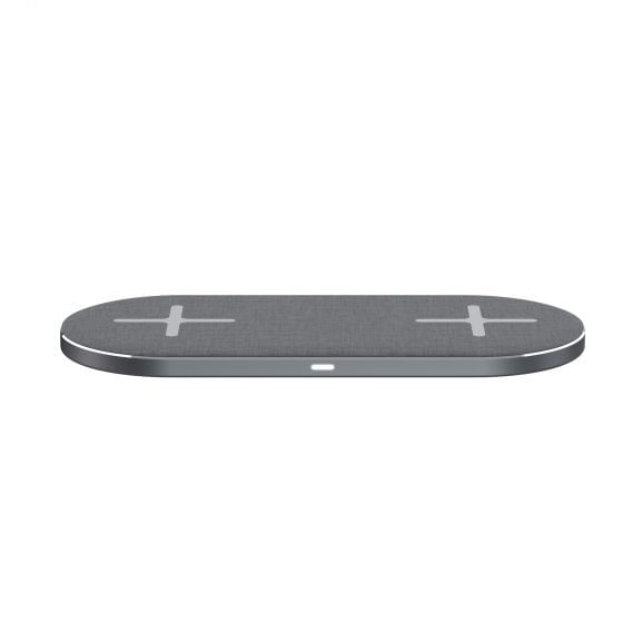 XLayer-217395-Caricabatterie-per-dispositivi-mobili-Smartphone-Grigio-USB-Carica-wireless-Interno