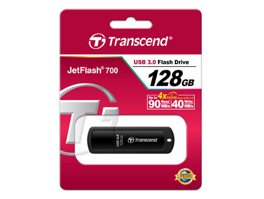 Transcend-JetFlash-700-unita-flash-USB-128-GB-USB-tipo-A-3.2-Gen-1--3.1-Gen-1--Nero