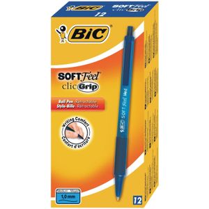 BIC 8373982 penna a sfera Blu Penna a sfera retrattile a clip 12 pz