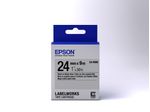 Epson-Nastro-fondo-Opaco-Argento-per-testo-Nero-24-09-LK-6SBE