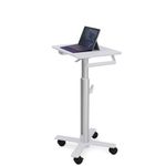 Ergotron StyleView S-Tablet Cart, SV10 Alluminio, Bianco Carrello multimediale