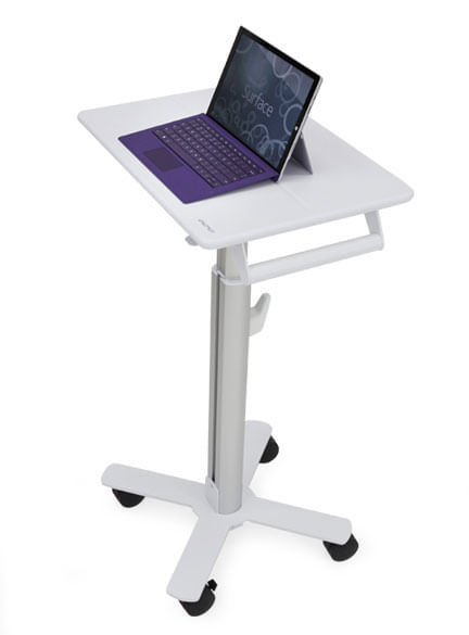 Ergotron-StyleView-S-Tablet-Cart-SV10-Alluminio-Bianco-Carrello-multimediale