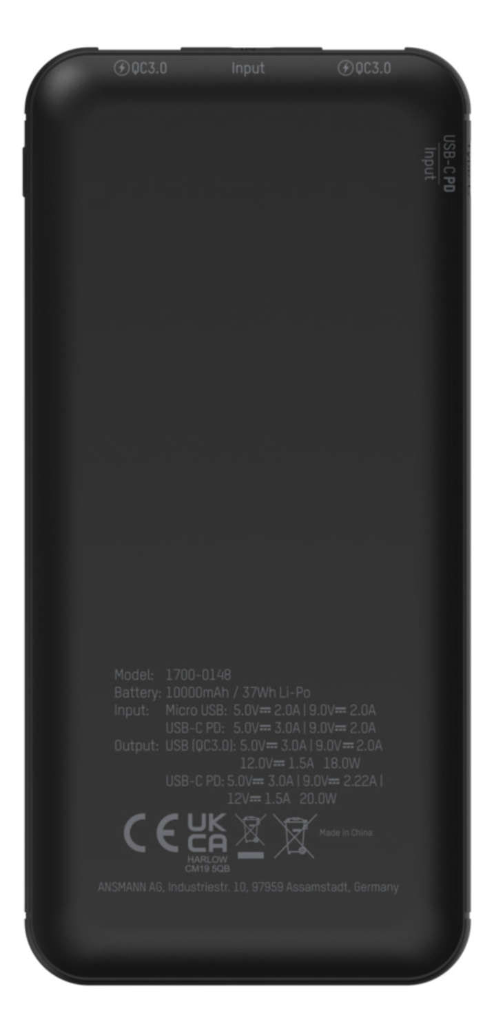 Ansmann-PB320PD-10000-mAh-Nero